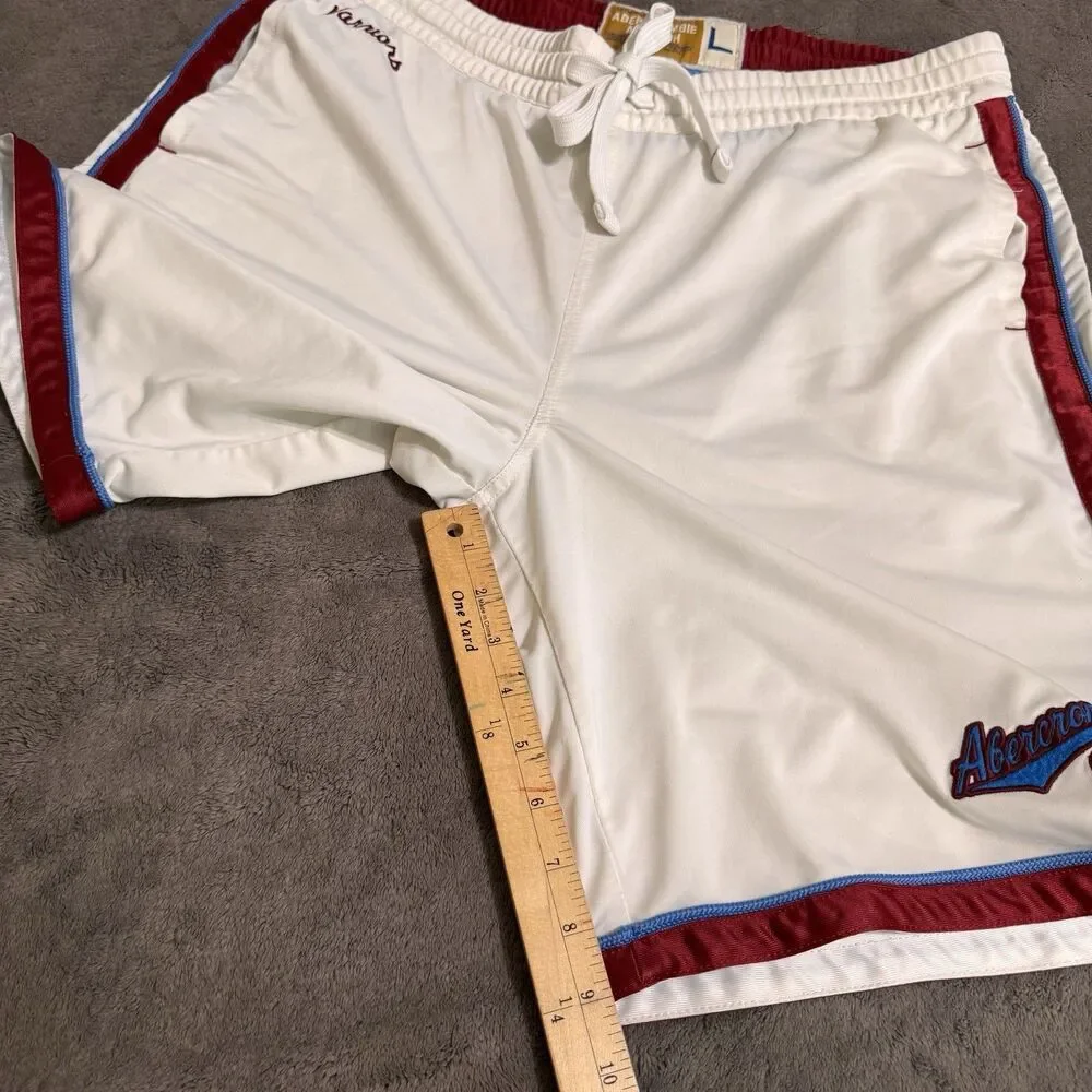 VTG Abercrombie & Fitch Golden State Warriors Shorts Men L White NBA Basketball